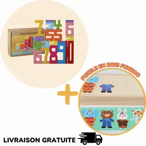 Gioco di Costruzione in Legno Montessori – Building Blocks™