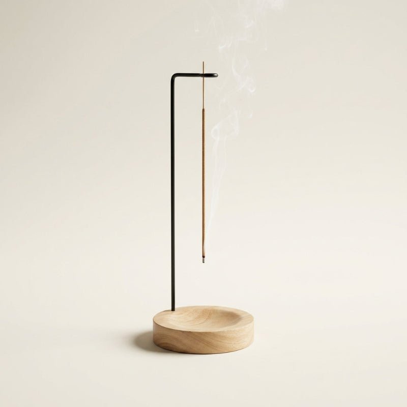 Porta bastoncini di incenso in legno da appendere per meditazione e yoga