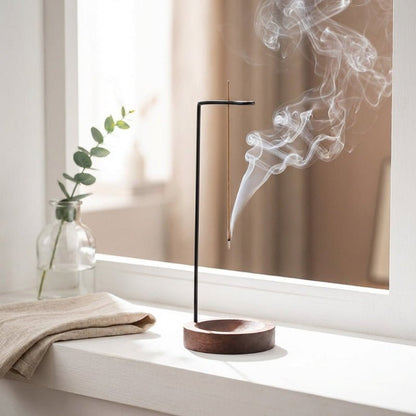 Porta bastoncini di incenso in legno da appendere per meditazione e yoga