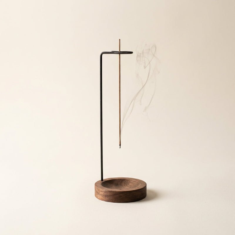 Porta bastoncini di incenso in legno da appendere per meditazione e yoga