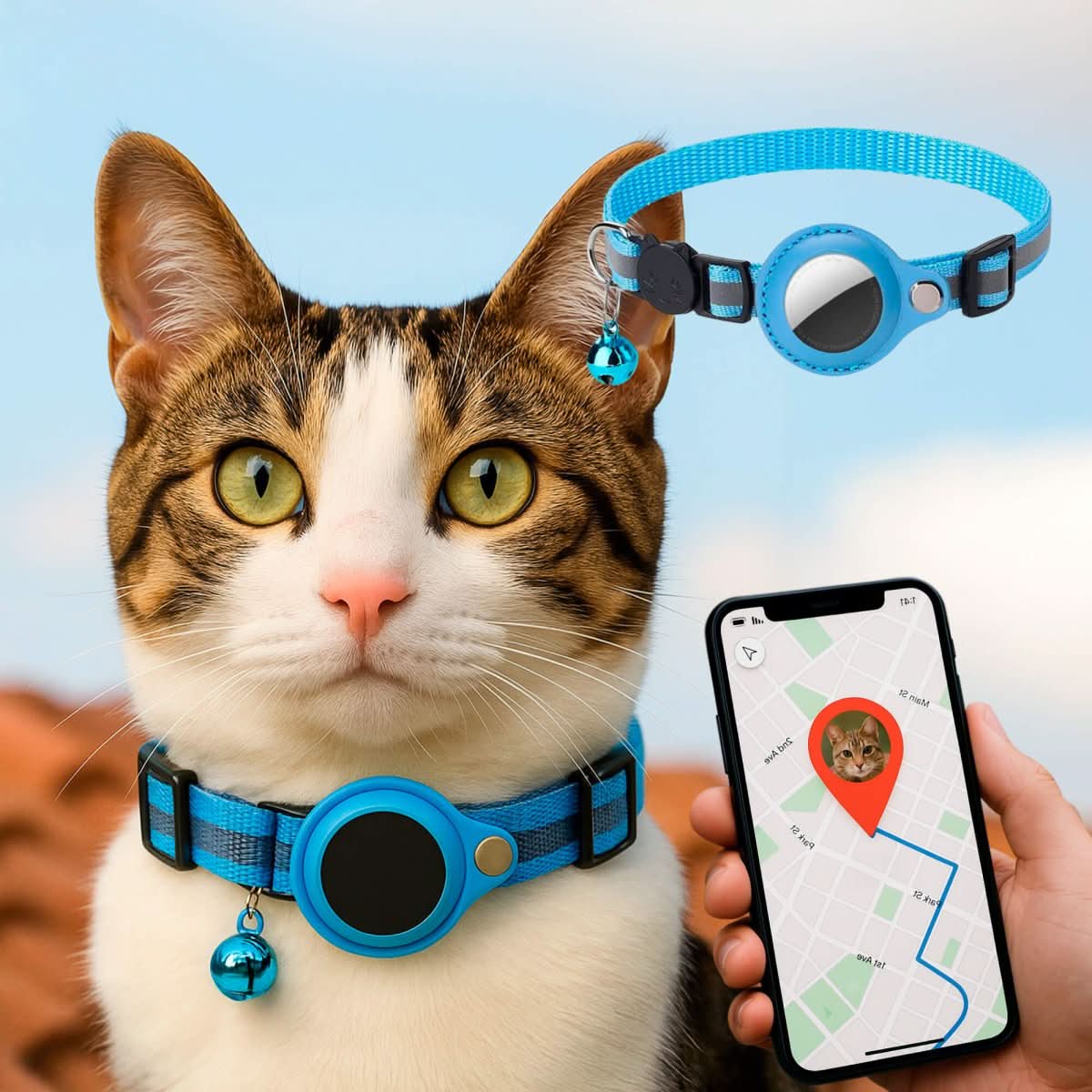 CATGUARD – Collare GPS per gatti con design riflettente