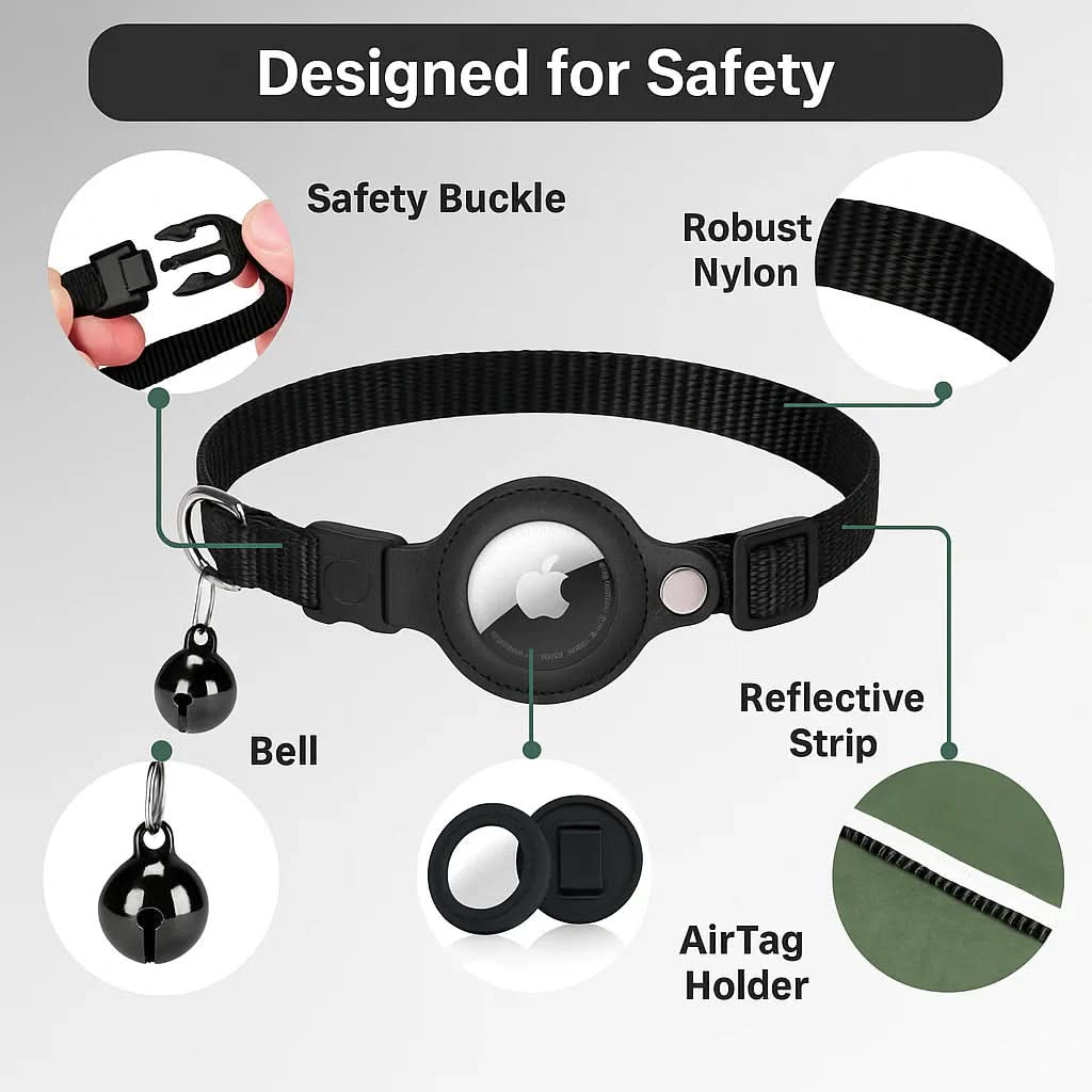 CATGUARD – Collare GPS per gatti con design riflettente