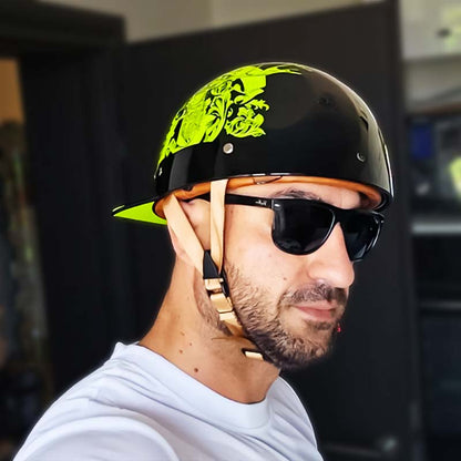 Casco da baseball per moto, vista frontale