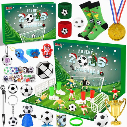 KickOffJoy | Calendario dell'Avvento calcistico divertente per bambini, edizione 2025