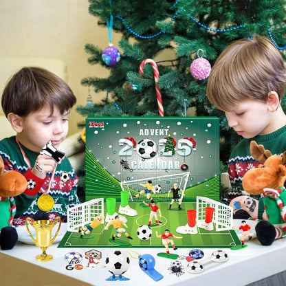 KickOffJoy | Calendario dell'Avvento calcistico divertente per bambini, edizione 2025