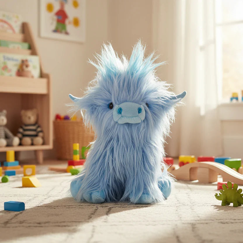 Mucca delle Highlands - Peluche morbido da coccolare per amici coccolosi