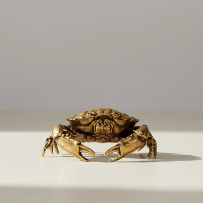 SEAVIEW - Figurina di granchio in ottone elegante per decorazione costiera