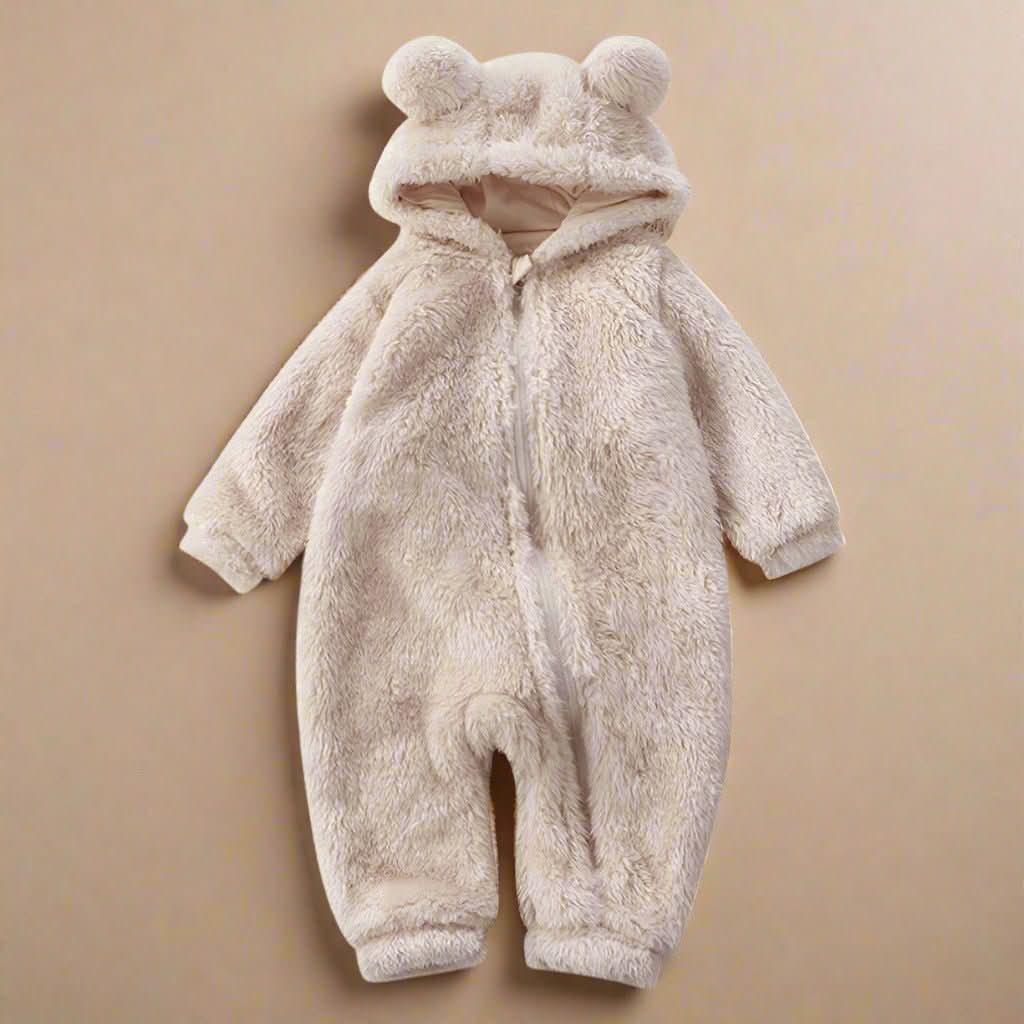CozyCub Tutina in Flanella - Romper invernale morbido per neonati