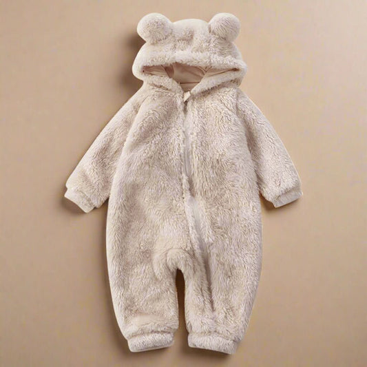 CozyCub Tutina in Flanella - Romper invernale morbido per neonati