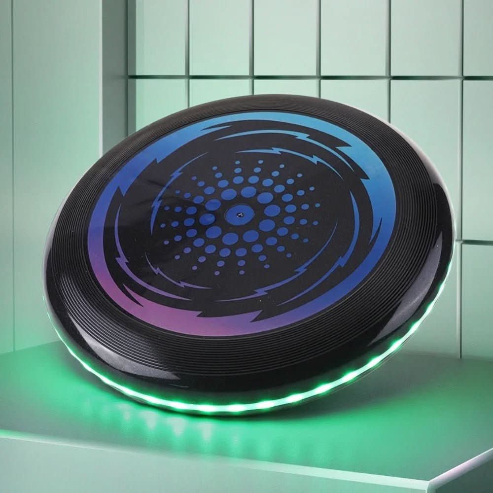 GLOWFLY – Frisbee LED luminoso per giochi notturni e divertimento all'aperto