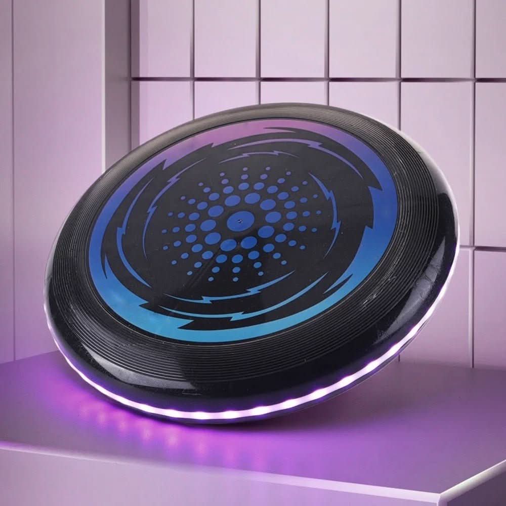 GLOWFLY – Frisbee LED luminoso per giochi notturni e divertimento all'aperto