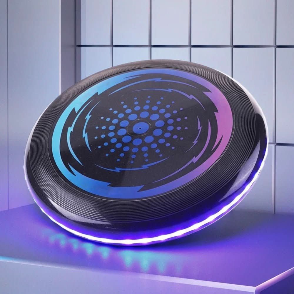 GLOWFLY – Frisbee LED luminoso per giochi notturni e divertimento all'aperto