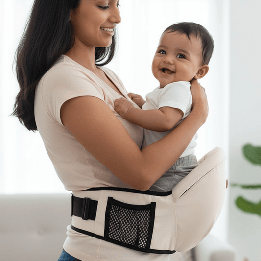 MAMABLOOM – Marsupio per bebè con cintura pelvica regolabile per un comfort di portare senza sforzo per tutto il giorno