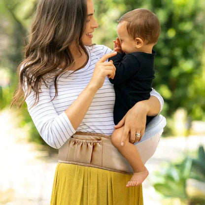 MAMABLOOM – Marsupio per bebè con cintura pelvica regolabile per un comfort di portare senza sforzo per tutto il giorno