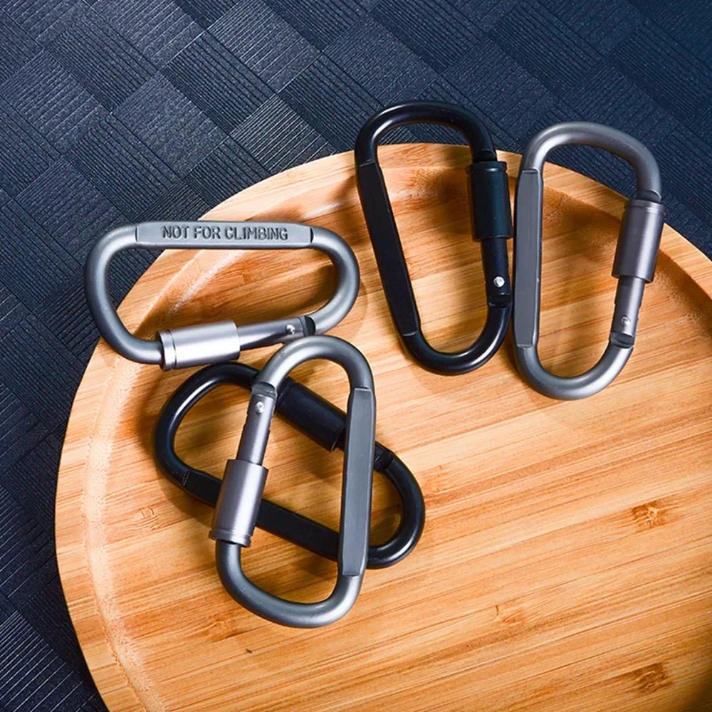 FIXRIDE – Set di ganci in alluminio bloccabili per uso all'aperto e quotidiano