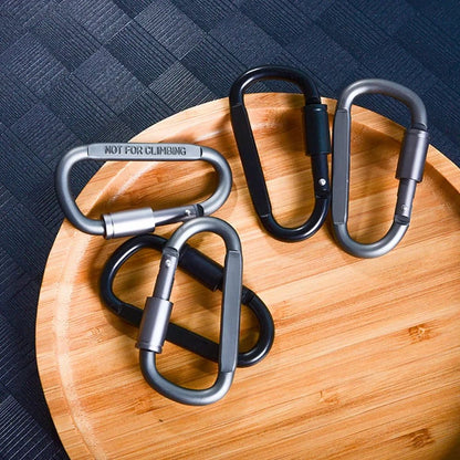 FIXRIDE – Set di ganci in alluminio bloccabili per uso all'aperto e quotidiano