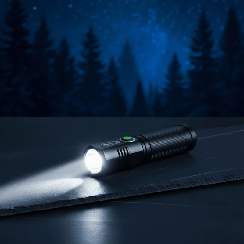 BEAMTECH – torcia LED ricaricabile Type-C con 100000 lumen per uso all'aperto