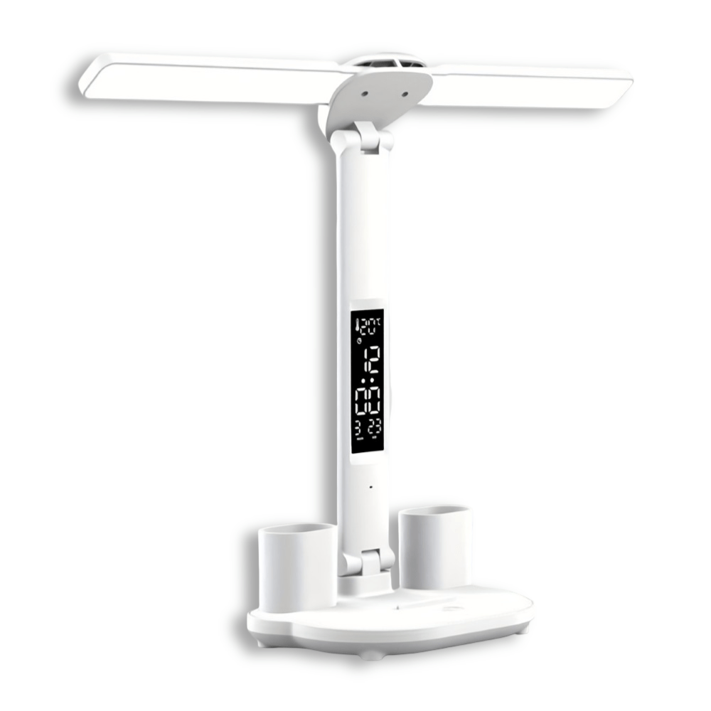LUXDESK – Lampada da tavolo LED a doppia testa versatile con controllo tattile e alimentazione USB