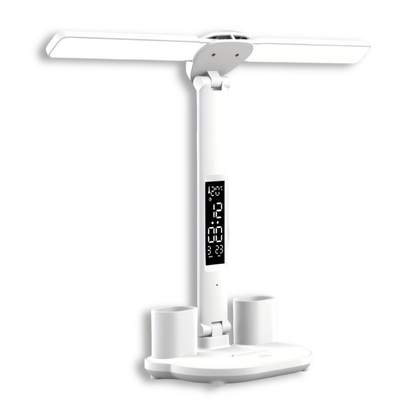 LUXDESK – Lampada da tavolo LED a doppia testa versatile con controllo tattile e alimentazione USB