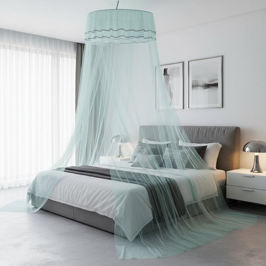 DREAMDOME – Rete antizanzare a cupola elegante con decorazione di farfalle luminose
