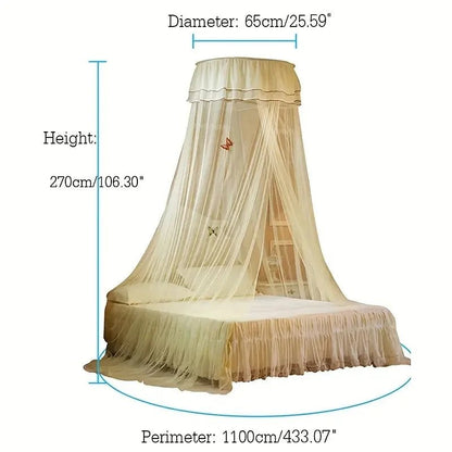 DREAMDOME – Rete antizanzare a cupola elegante con decorazione di farfalle luminose
