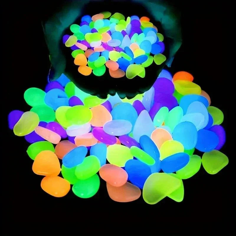 GLOWSTONE KIESEL – Pietre da giardino luminescenti per una decorazione notturna magica