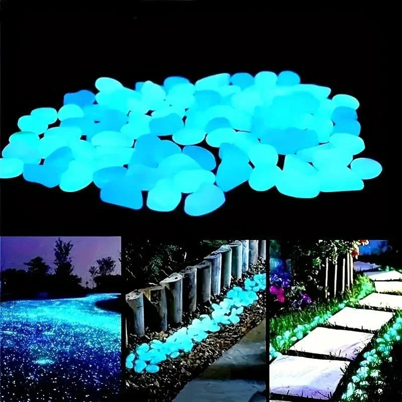 GLOWSTONE KIESEL – Pietre da giardino luminescenti per una decorazione notturna magica