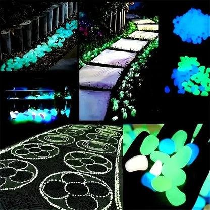 GLOWSTONE KIESEL – Pietre da giardino luminescenti per una decorazione notturna magica