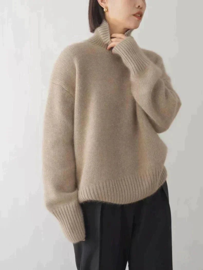 Maglione a collo alto in cashmere - Lin
