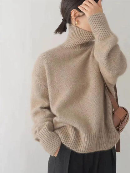 Lin - Maglione a collo alto in cashmere