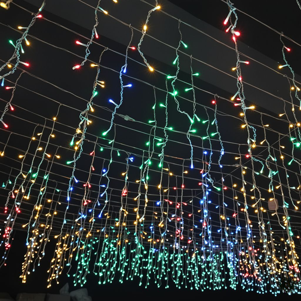 LuminaCascade | Splendide luci a forma di ghiacciolo per feste da esterno impermeabili