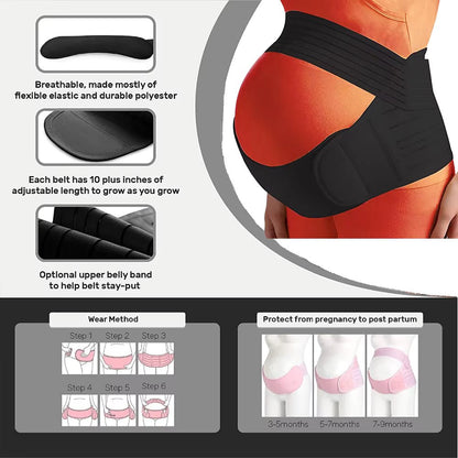 BUMBELLA – Cintura di sostegno in gravidanza 3-in-1 per comfort e stabilità, regolabile e traspirante