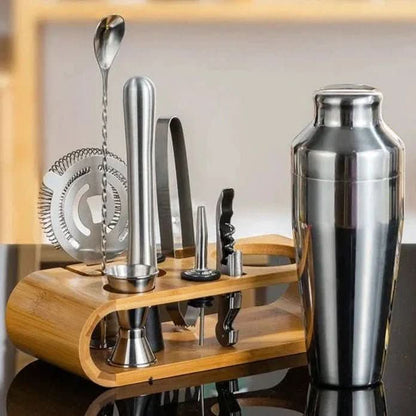 LUXMIX BARSET - Set da bar in acciaio inossidabile da 10 pezzi per cocktail eleganti