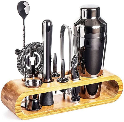 LUXMIX BARSET - Set da bar in acciaio inossidabile da 10 pezzi per cocktail eleganti