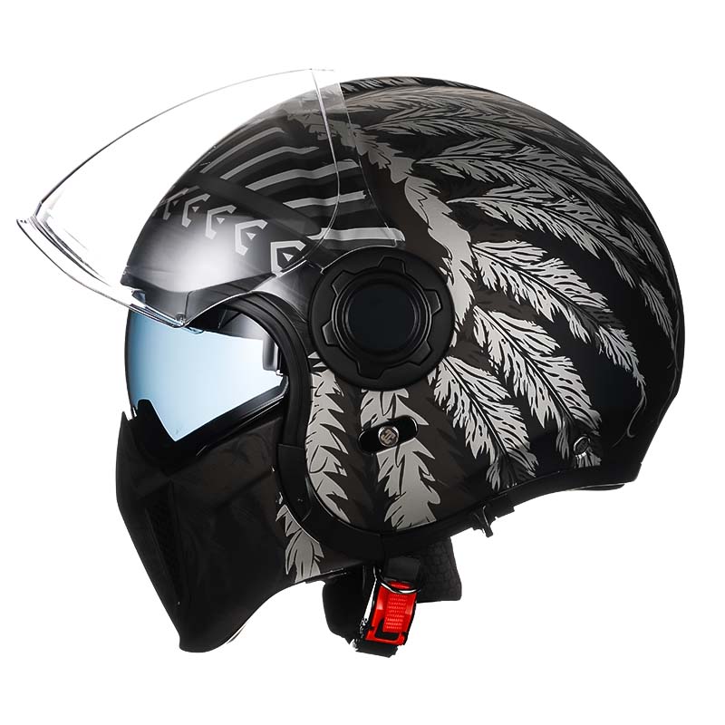 Casco AstraGuard con visiera solare abbassata