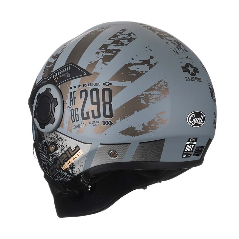 Dettaglio della struttura in ABS del casco AstraGuard