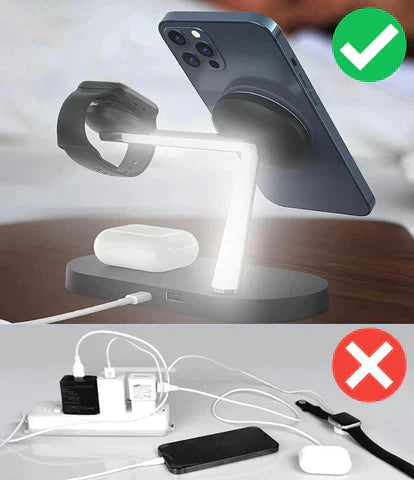MultiCharge Pro – Stazione di Ricarica 3-in-1