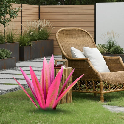METALFLORA – Scultura vivace di agave in metallo, per decorazione da giardino moderna e resistente alle intemperie