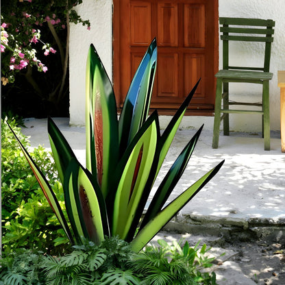 METALFLORA – Scultura vivace di agave in metallo, per decorazione da giardino moderna e resistente alle intemperie