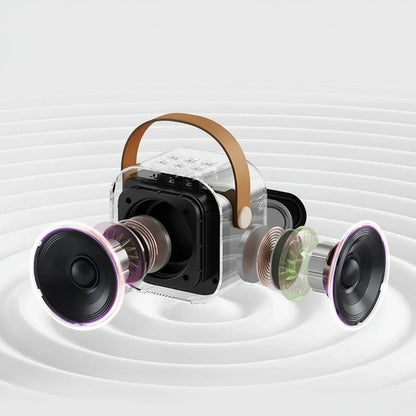 VOXBEAT – Macchina karaoke portatile con microfoni senza fili e luce che cambia colore