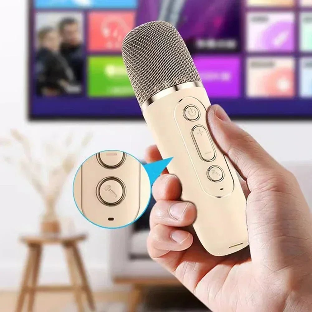 VOXBEAT – Macchina karaoke portatile con microfoni senza fili e luce che cambia colore