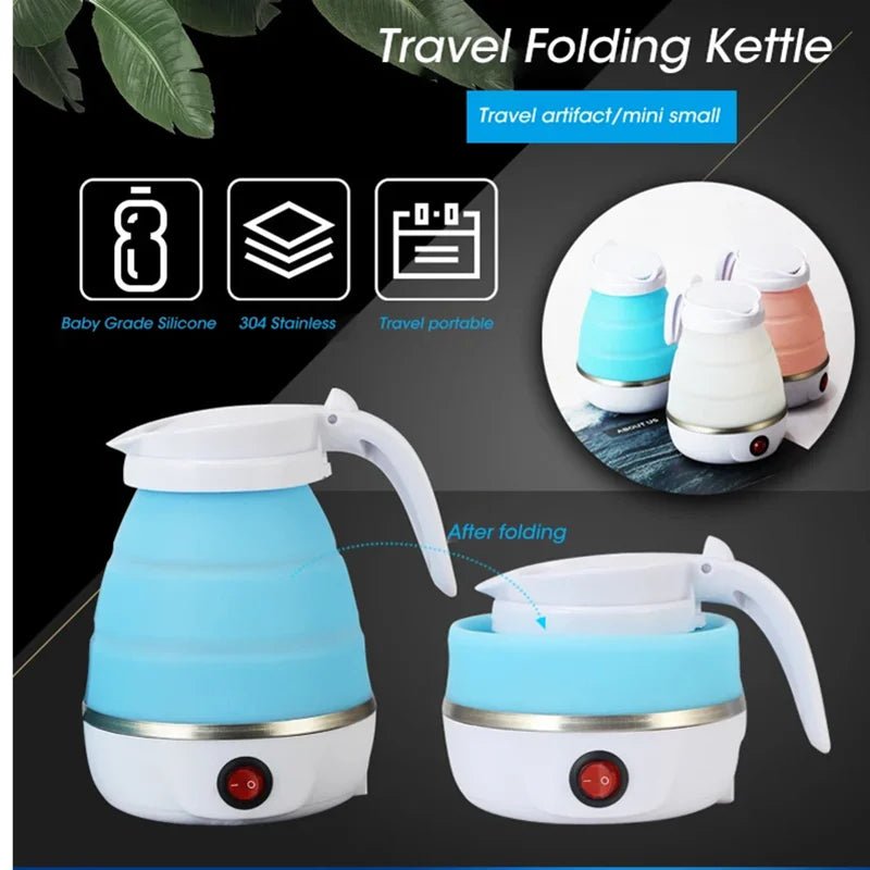 FLEXBOIL – Bollitore elettrico portatile da 0,6 L con custodia pieghevole compatta