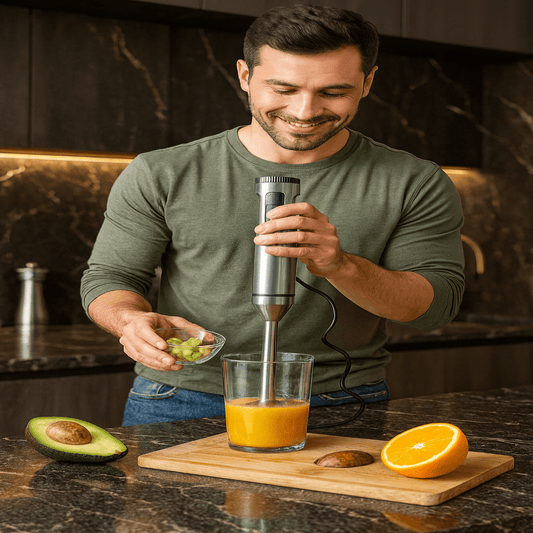 MASTER BLEND – 1000 W Frullatore ad immersione 4-in-1 per prestazioni in cucina senza sforzo