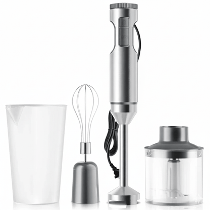 MASTER BLEND – 1000 W Frullatore ad immersione 4-in-1 per prestazioni in cucina senza sforzo