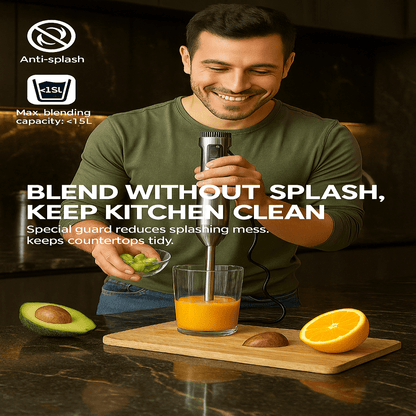 MASTER BLEND – 1000 W Frullatore ad immersione 4-in-1 per prestazioni in cucina senza sforzo