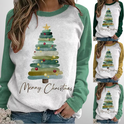 Maglione natalizio da donna in maglia calda