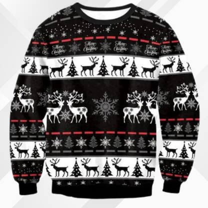 Maglione natalizio da uomo in tessuto lavorato a maglia