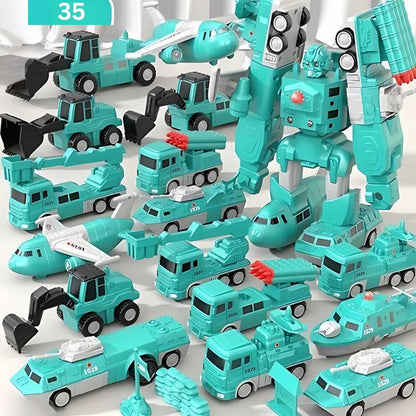 Giocattolo Magnetico di Costruzione e Trasformazione – Auto Ingegneristiche Educative