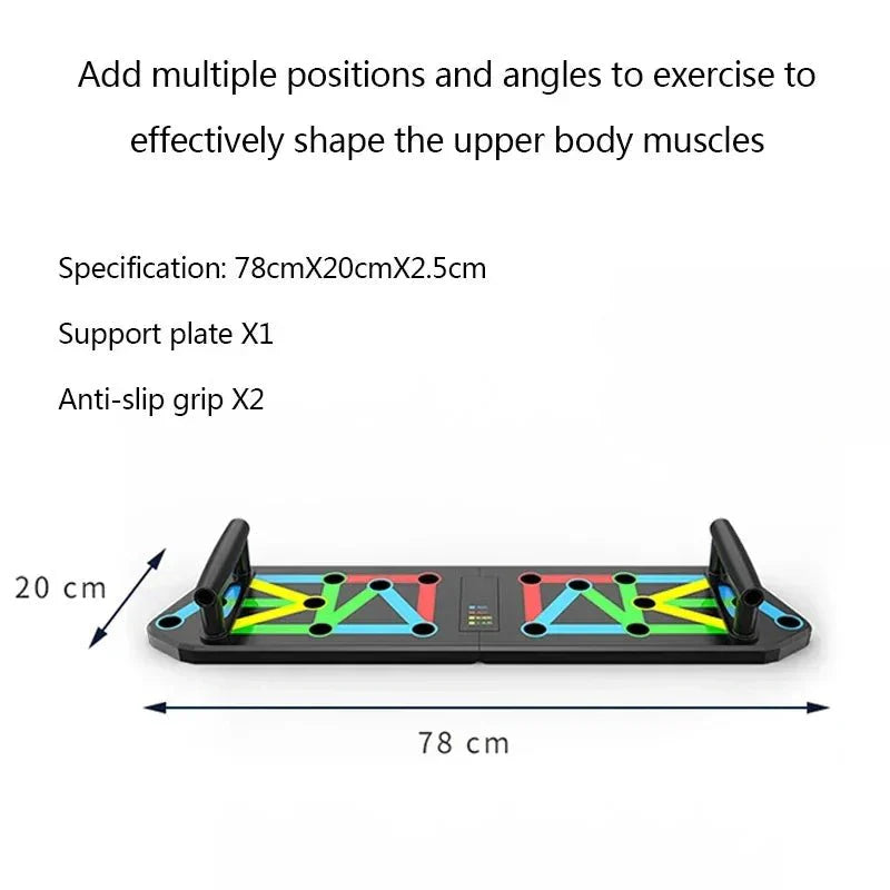 FLEXIFIT – Piastra pieghevole per flessioni e allenamento muscolare versatile