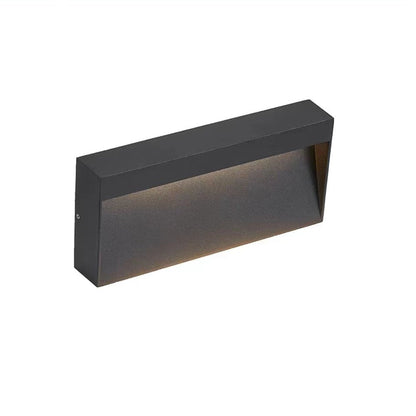 BESEGLOW – Lampada da parete esterna quadrata a LED in acciaio inossidabile e alimentata a energia solare